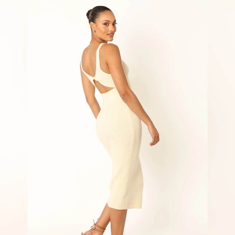Petal & Pup Nita Midi Dress - Beige